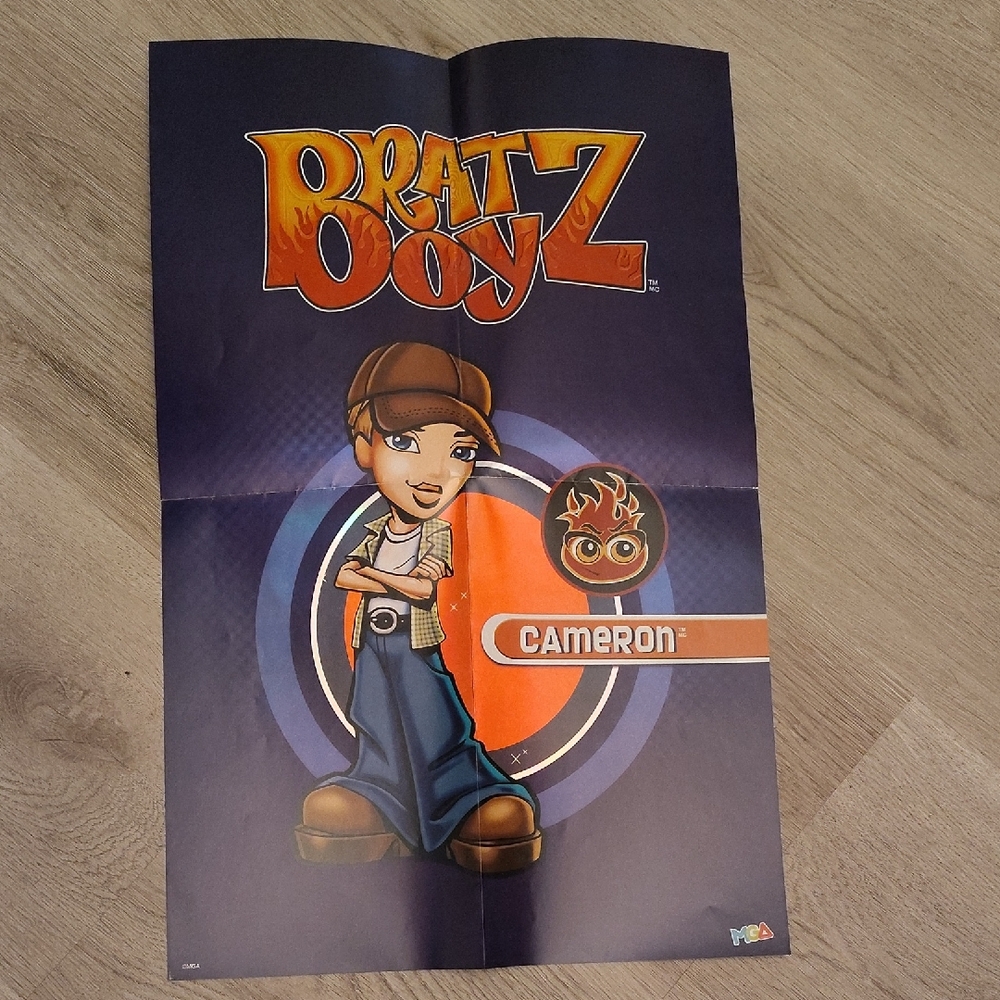🆕Bratz Boyz Poster with Cartoon Character